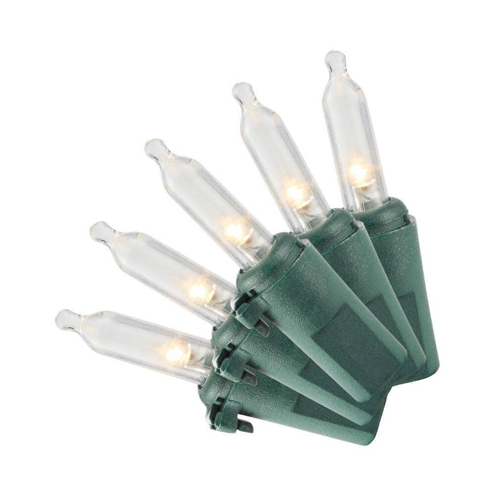 Home Accents Holiday 100-Lights Warm White Mini LED Twinkle Lights