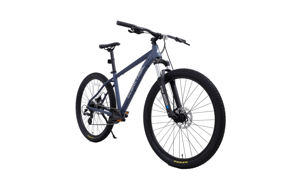 27.5" Ozark Trail M.2 Ridge Mountain Bike, Medium Frame, Fits Riders 5'3" - 5'8", Blue, Adult, Unisex