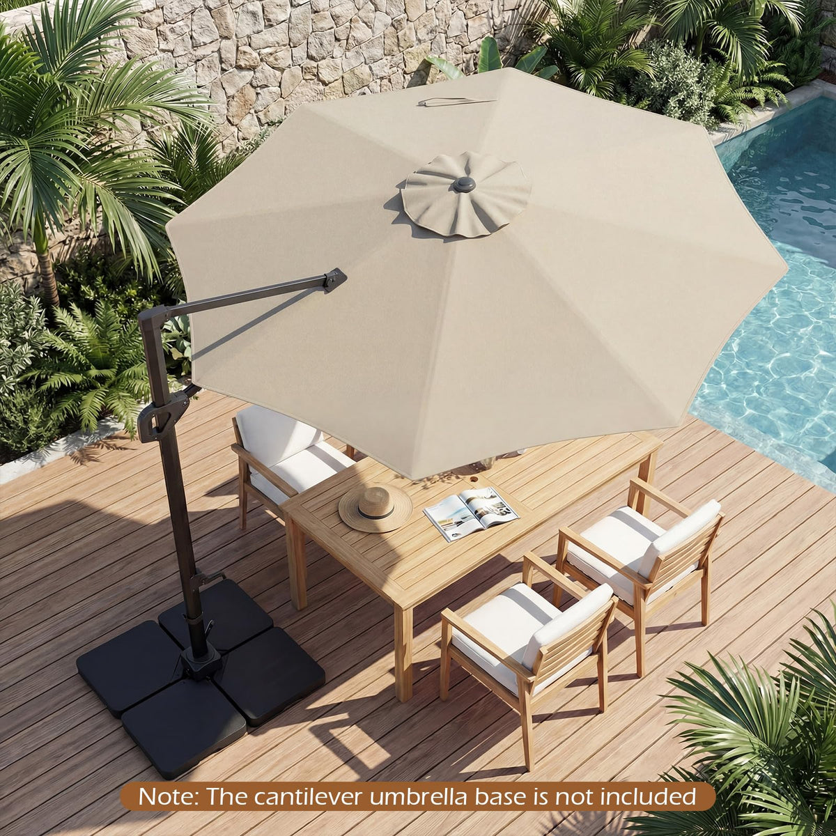 Tangkula 10ft Patio Umbrella with Aluminum Pole
