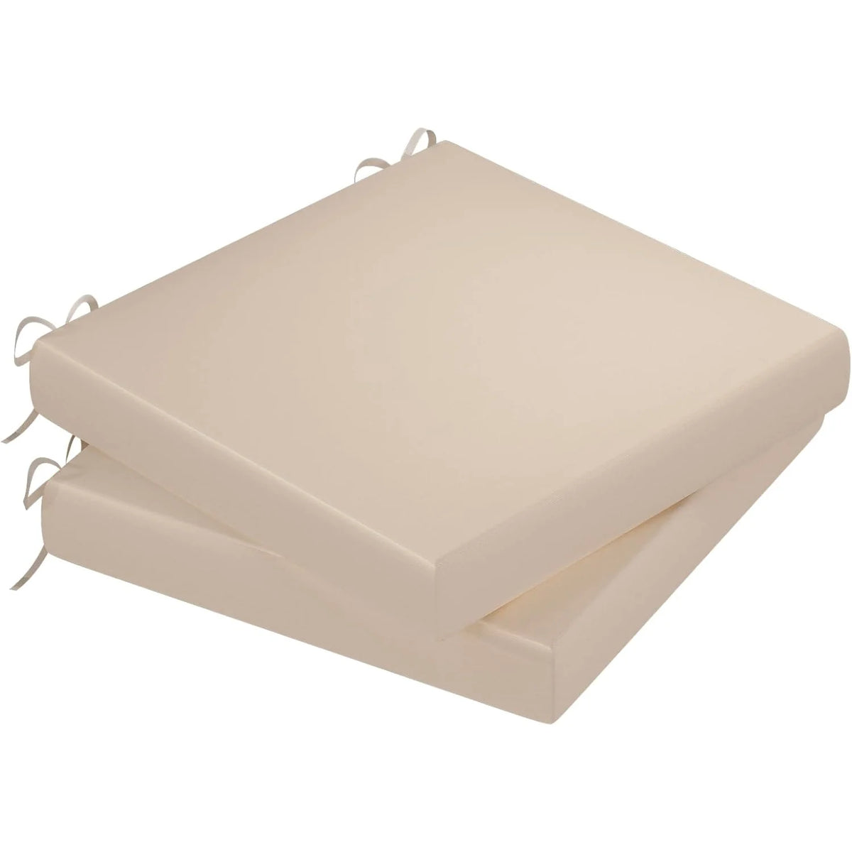 AECOJOY Outdoor Chair Cushions, 19 x 19 x 3 Inch Seat Cushions for Patio Furniture, Splashproof & Fade Resistant, Beige&Dark Grey