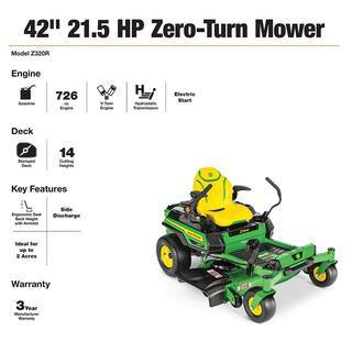 Z320R 21.5 HP V - Twin Zero - Turn Riding Mower with Accel Deep Deck
