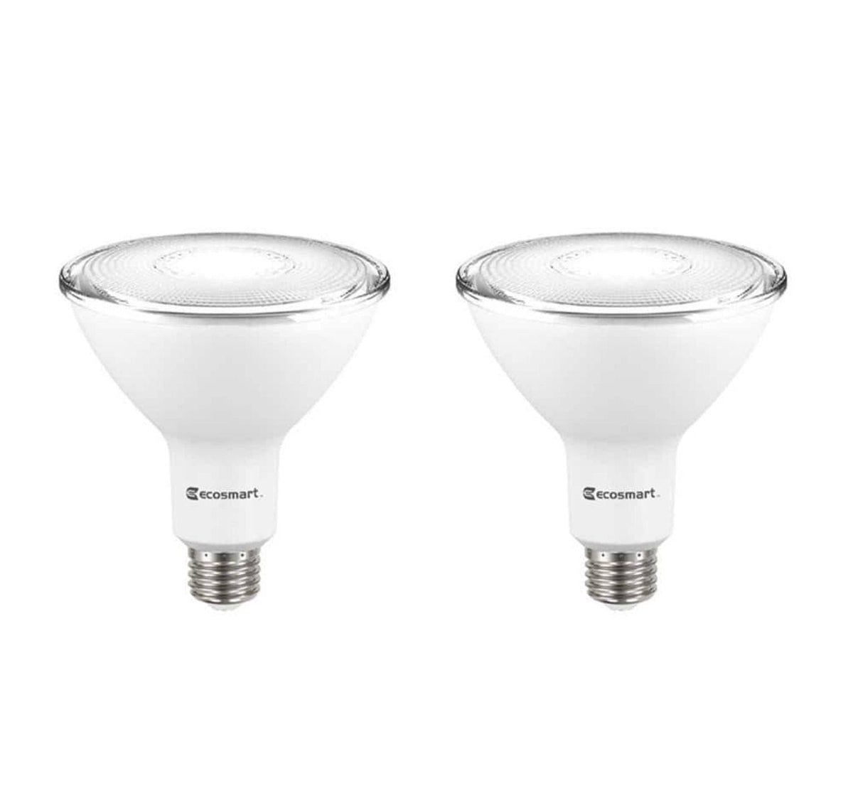 Ecosmart 120-Watt Equivalent PAR38 Dimmable Energy Star Flood LED Light Bulb Bright White (2-Pack)