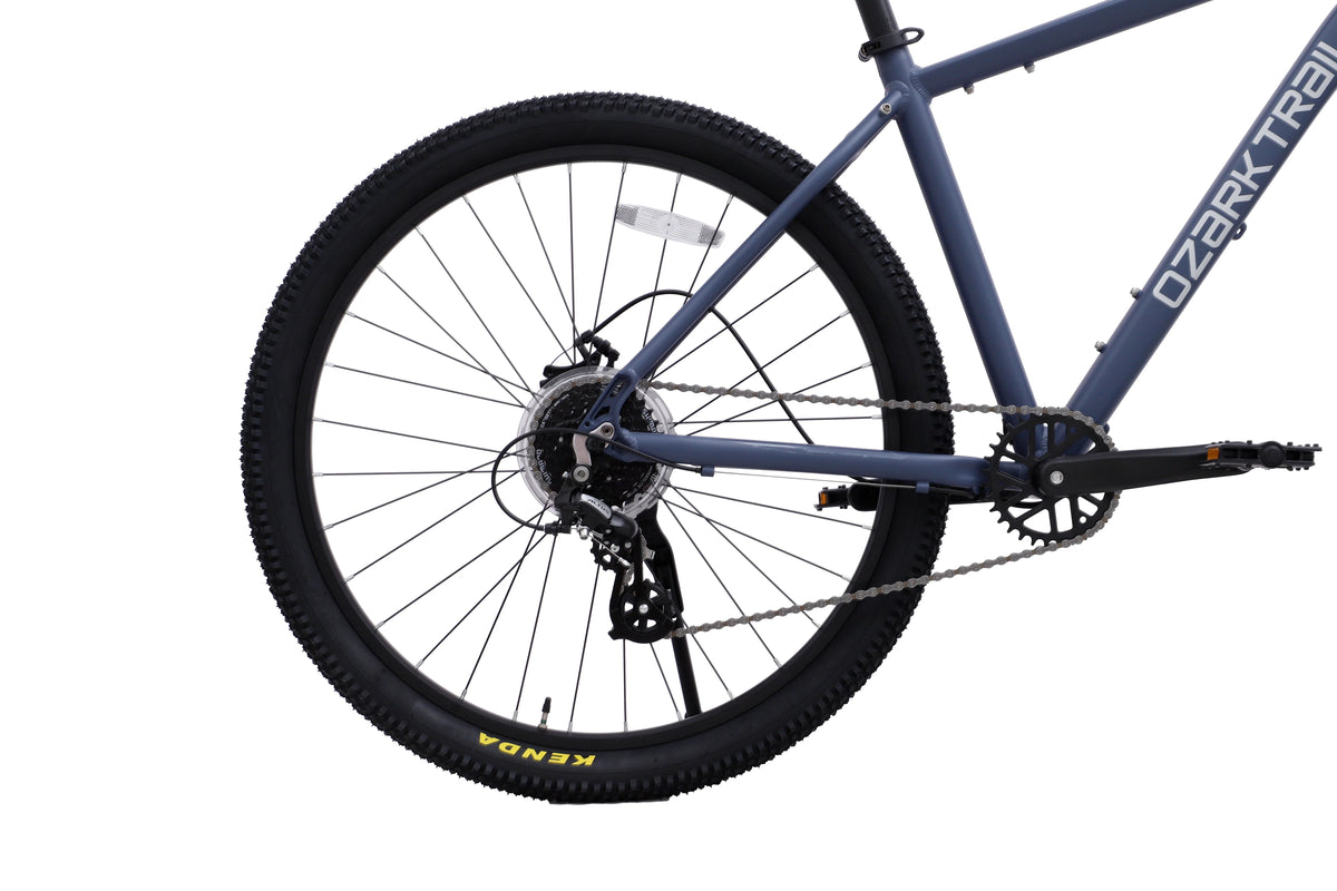 27.5" Ozark Trail M.2 Ridge Mountain Bike, Medium Frame, Fits Riders 5'3" - 5'8", Blue, Adult, Unisex