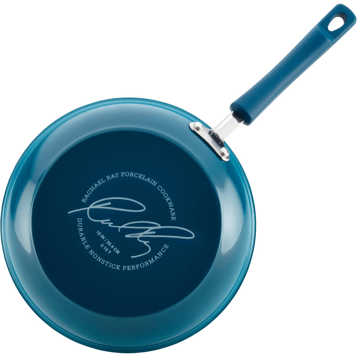 Rachael Ray 15 - Piece Nonstick Pots and Pans Set/Cookware Set, Marine Blue