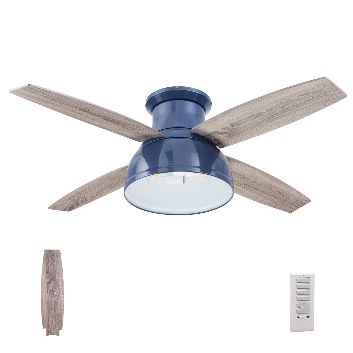 52 inch Edora, Sapphire Blue, Remote Control, Ceiling Fan | Prominence Home