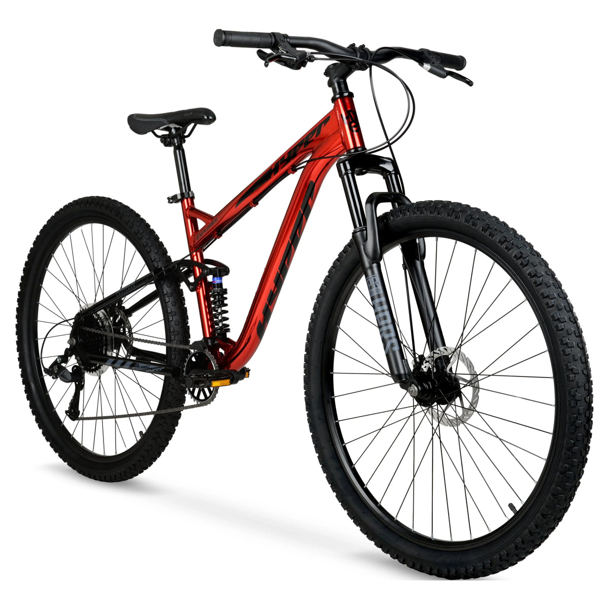 29" Hyper Explorer Dual Suspension Mountain Bike, Adults Age 13+, Red