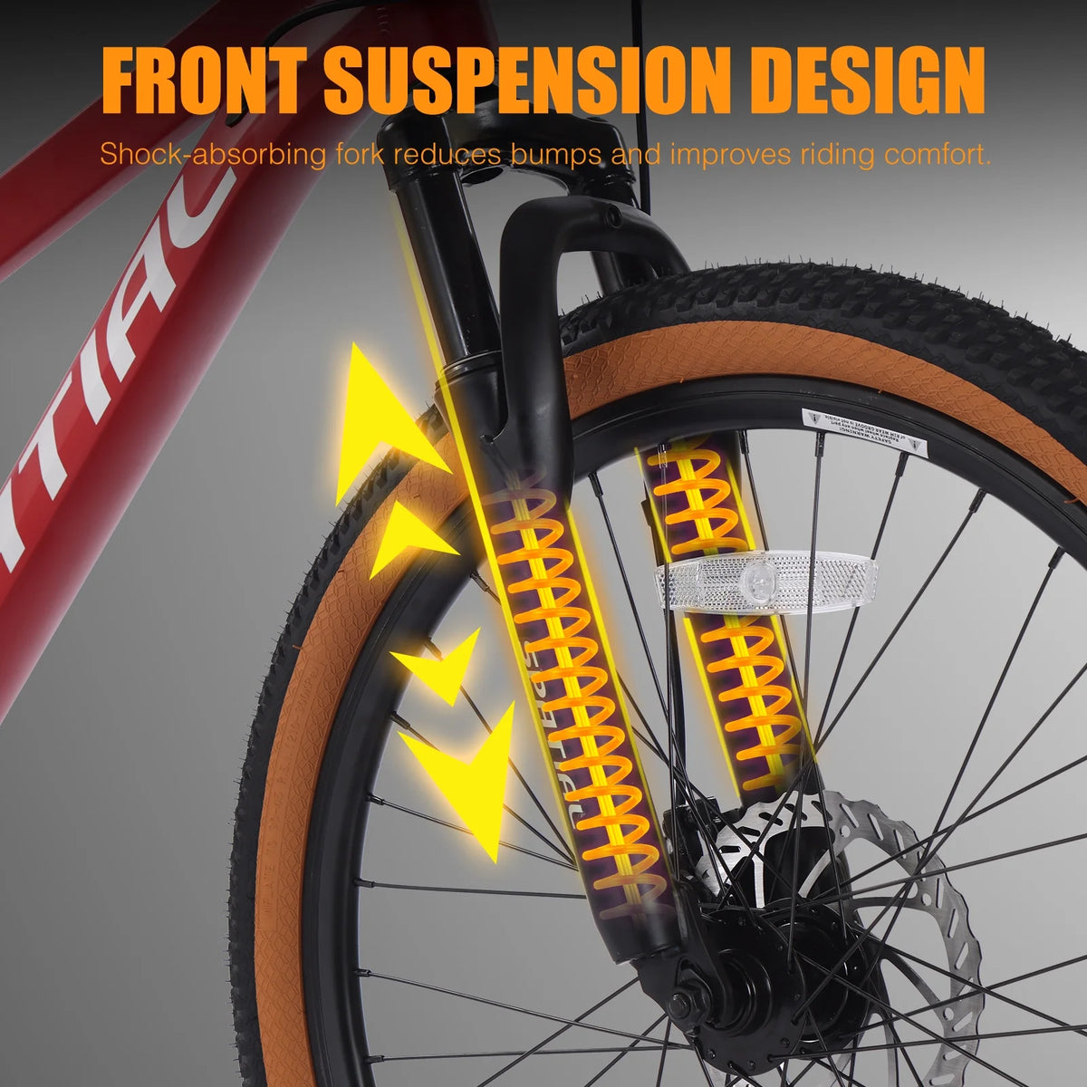 SPATIAL 24/26/27.5/29 in Mountain Bike, 8/21 Speed Lightweight Aluminum Magensium Frame Mountain Bicycle, Fits Men Women Teenagers Adult Disc Brake MTB Bicycle