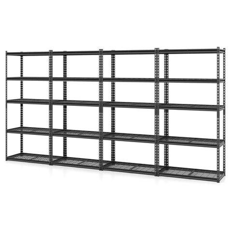 Tangkula 5-Tier Metal Storage Shelves(36"L x 18"W x 72"H)