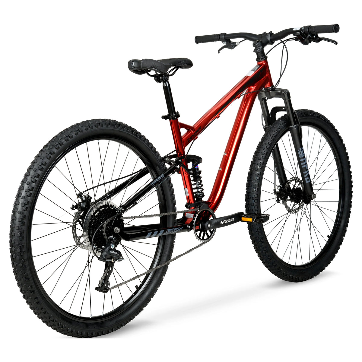 29" Hyper Explorer Dual Suspension Mountain Bike, Adults Age 13+, Red