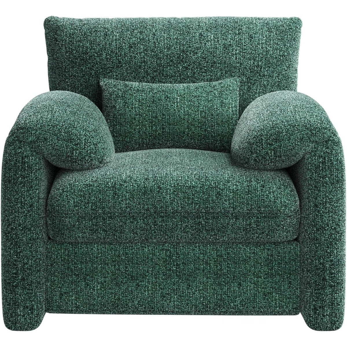 AECOJOY Oversized Armchair, Chenille Mid Century Accent Chair, Comfy Upholstered Single Sofa, Extra Wide Reading Chairs