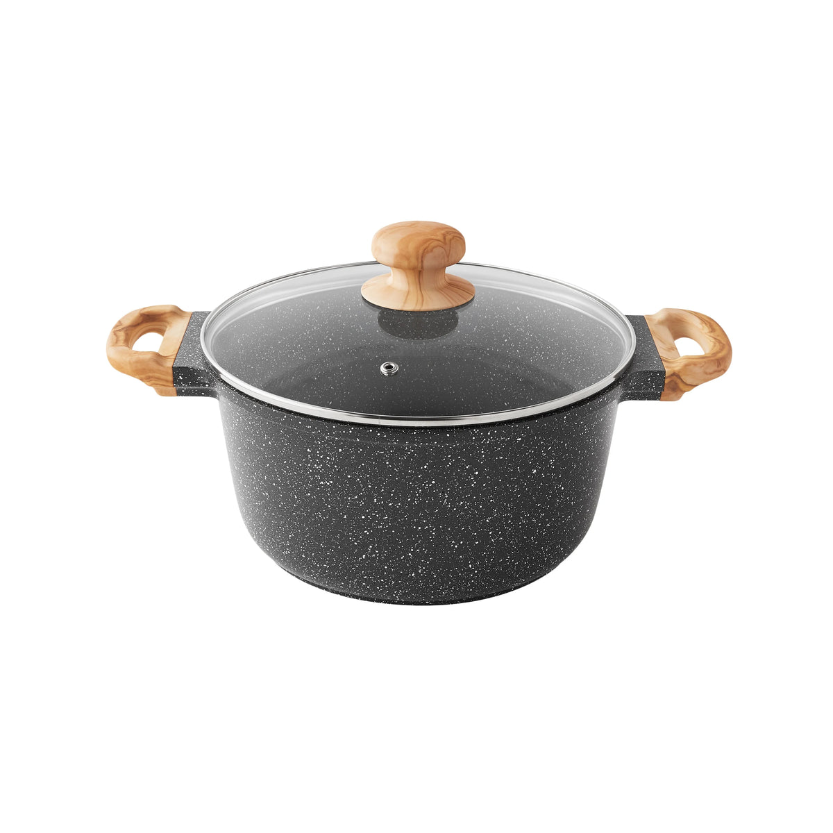 The Pioneer Woman Prairie Signature 14 - Piece Cast Aluminum Cookware Set, Brown Speckle