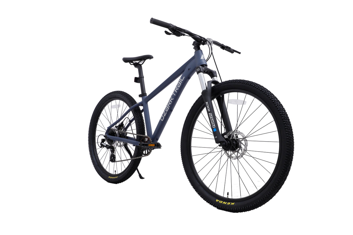 27.5" Ozark Trail M.2 Ridge Mountain Bike, Medium Frame, Fits Riders 5'3" - 5'8", Blue, Adult, Unisex