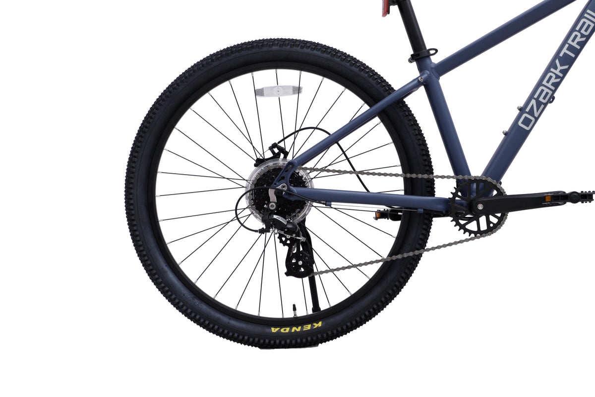 27.5" Ozark Trail M.2 Ridge Mountain Bike, Medium Frame, Fits Riders 5'3" - 5'8", Blue, Adult, Unisex