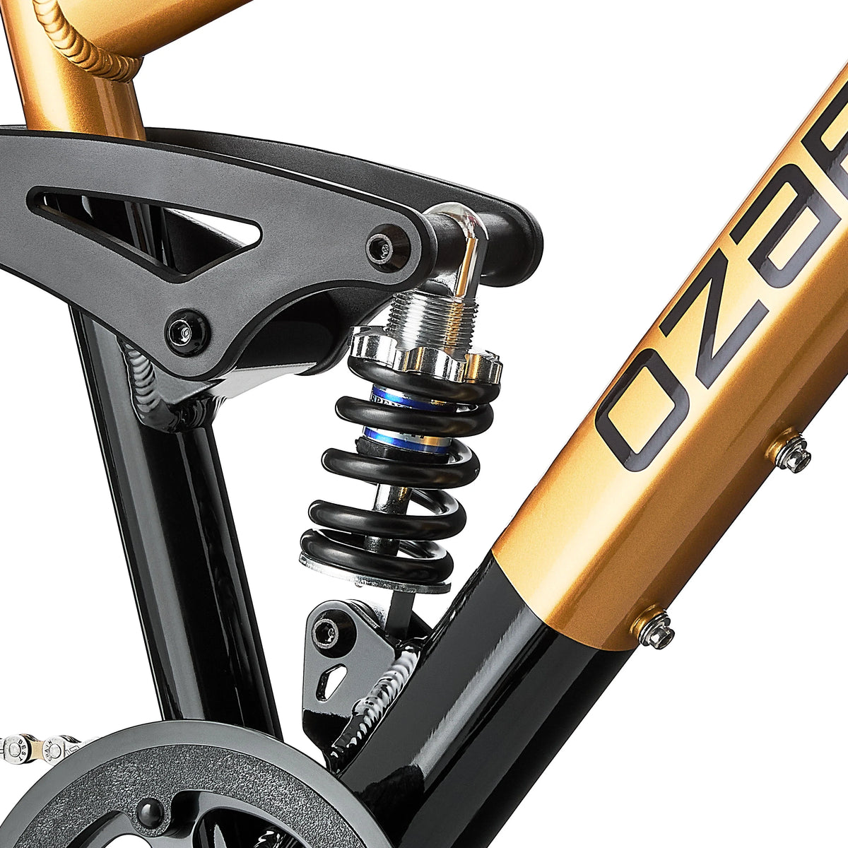 24" Ozark Trail FS.1 Epictrail Full Suspension Mountain Bike, for Teens and Adults, Heights Between 4'6" - 5'6", Silver