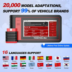 THINKCAR Car Diagnostic Scan Tool OE - Level All Systems Diagnostic 28+ Services Autoauth for FCA SGW