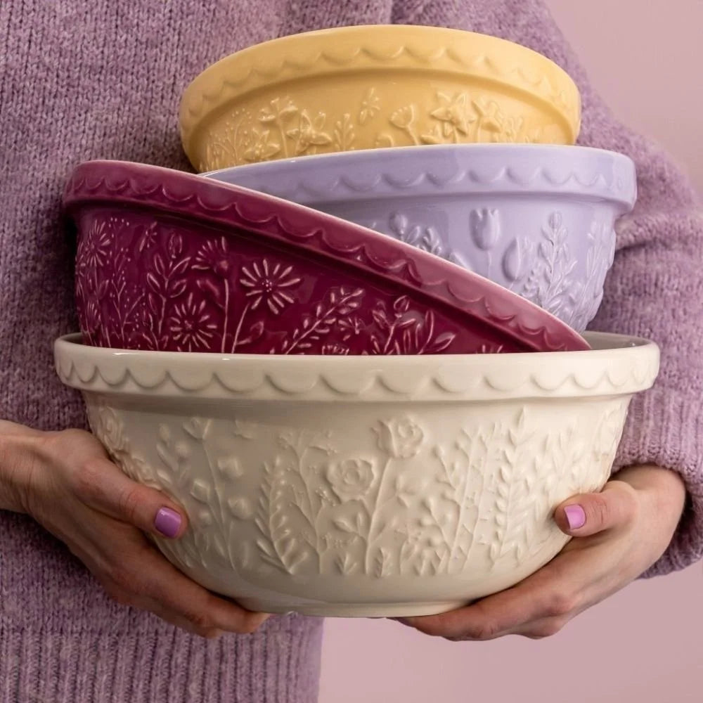 Mason Cash in the Meadow Bouquet Mixing Bowl Set | Set of 4