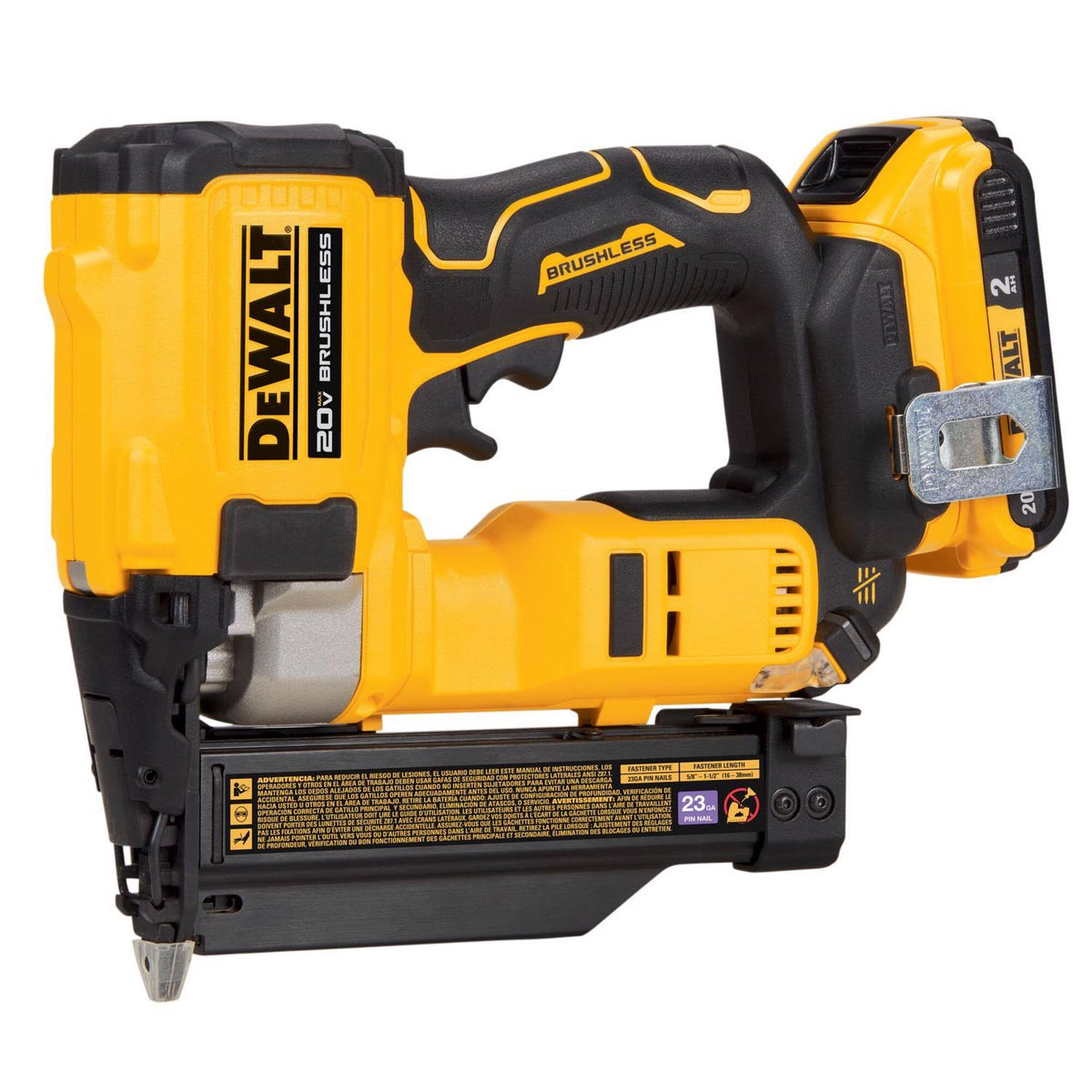 DeWalt 20V Max 23 Gauge Pin Nailer Kit DCN623D1