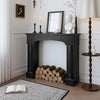 EPICOZY 43.3" Fireplace Mantel, Freestanding Fireplace Surround with Leg for Electric Fireplaces, MDF Mantel Surround with Shelf