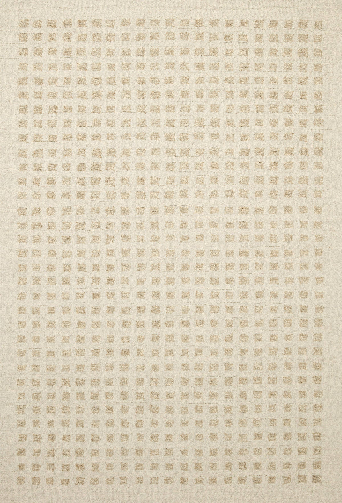 Chris Loves Julia x Loloi Polly POL-01 Ivory Natural Rug - 5 ft x 7 ft 6 in