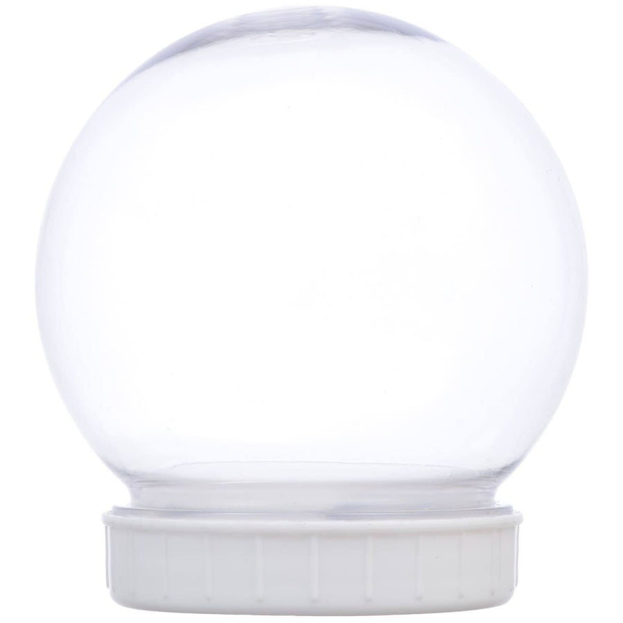 Christmas House Plastic DIY Snow Globes, 100-mm.