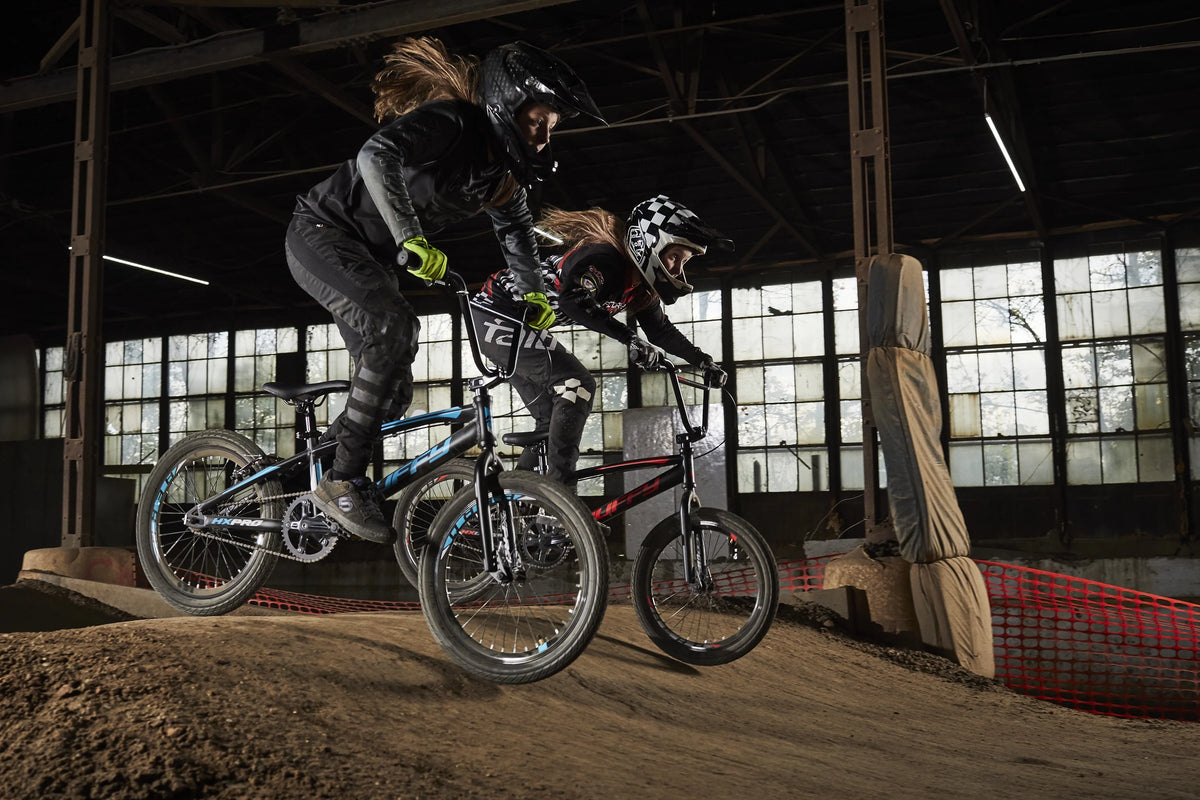 20 - Inch BMX Bikes HX - Pro Bike, Black with Teal, Aluminum Frame