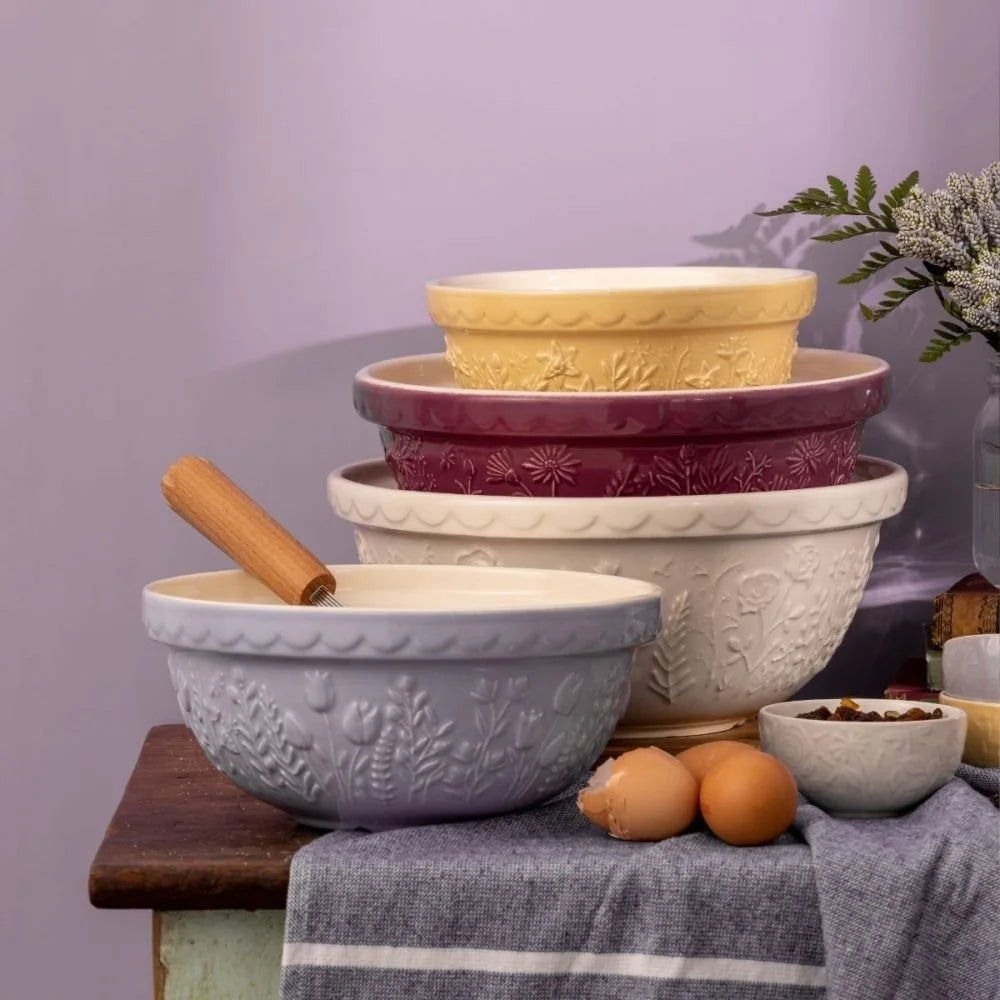 Mason Cash in the Meadow Bouquet Mixing Bowl Set | Set of 4