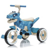 Xuanlur Kids Ride on Dinosaur Tricycle, Toddlers Kid Trike with Wide Flash Wheels, Anti - Slip Pedals, Rear Basket, Music & LED Lights, Toddler Bike