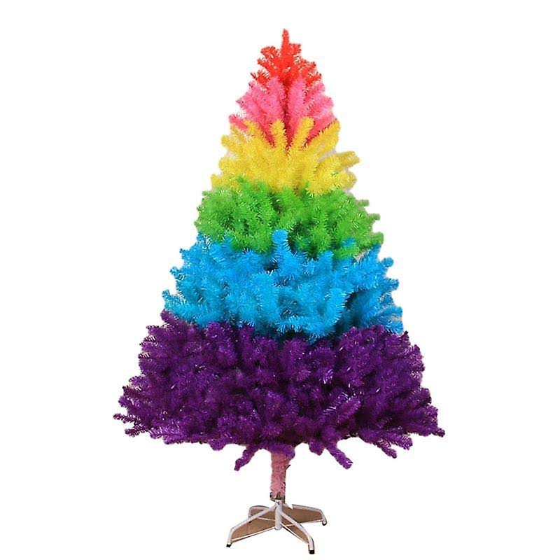 Rainbow Color Christmas Tree Festival Decoration Christmas Tree Creative Home Decoration Ornaments Living Room, Men's, Size: Small, Other