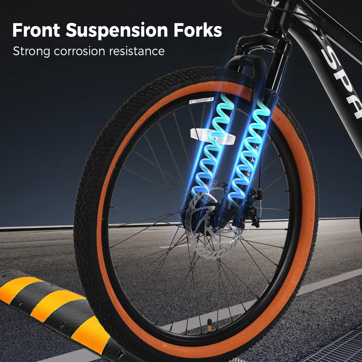 SPATIAL 24/26/27.5/29 in Mountain Bike, 8/21 Speed Lightweight Aluminum Magensium Frame Mountain Bicycle, Fits Men Women Teenagers Adult Disc Brake MTB Bicycle