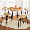 Best Choice Products 3 Piece Modern Oval Dining Table Set, Small Kitchen Dinette W/ 2 Chairs Black/Black