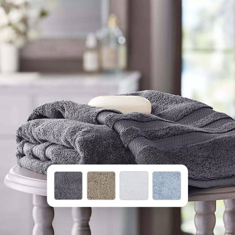 Member's Mark Hotel Premier Collection Oversized Bath Towel in Zinc, 30x58