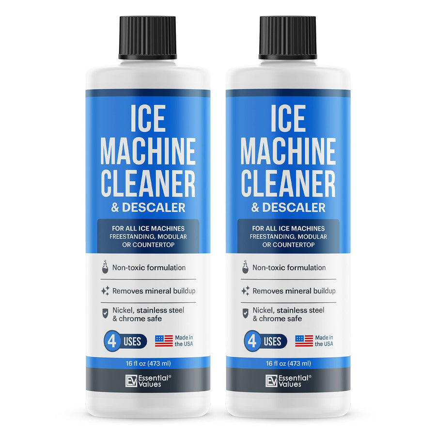 2-Pack Ice Machine Cleaner and Descaler 16 fl oz, Nickel Safe Descaler | Ice Maker Cleaner Compatible with All Major Brands (Scotsman, KitchenAid