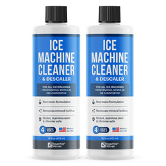 2-Pack Ice Machine Cleaner and Descaler 16 fl oz, Nickel Safe Descaler | Ice Maker Cleaner Compatible with All Major Brands (Scotsman, KitchenAid
