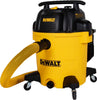 DEWALT 12 Gallon STEALTHSONIC Ultra Quiet Poly Wet Dry Vacuum, DXV12P - QTA Newest Noise Reduction Vac, 5.5 Peak HP Shop Vacuum for Jobsite/Workshop, Reduce Motor Noise, Yellow