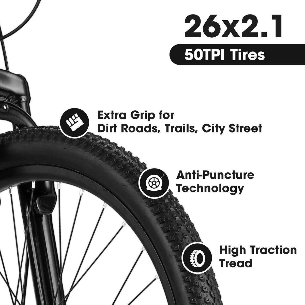 Ecarpat 26 in Mountain Bike Adults Womens Mountain Bicycles with Dual Disc Brakes Shimano 21 - Speed Full Suspension MTB Bicycles for Outdoor Commuting Exercise, Multi Colors
