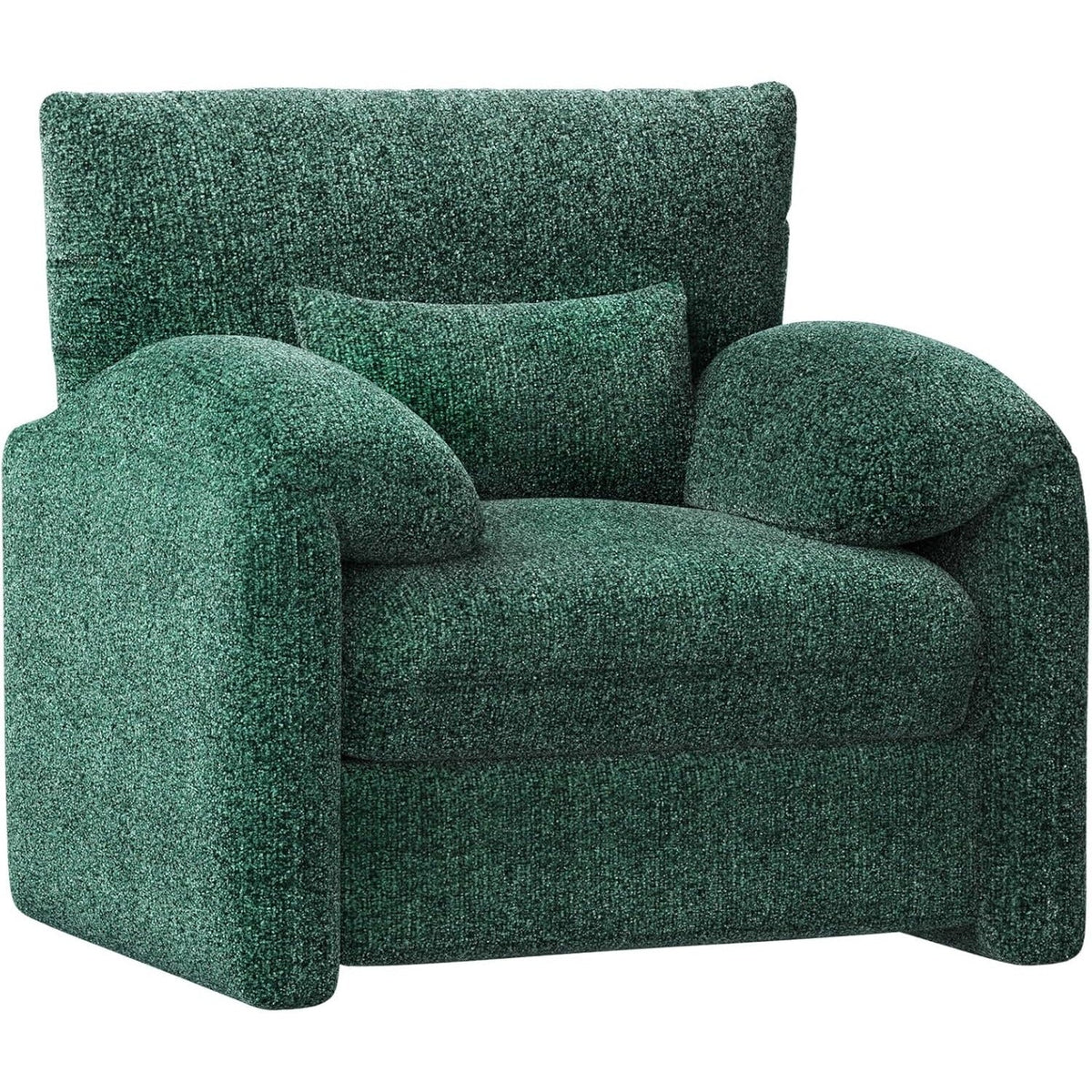 AECOJOY Oversized Armchair, Chenille Mid Century Accent Chair, Comfy Upholstered Single Sofa, Extra Wide Reading Chairs