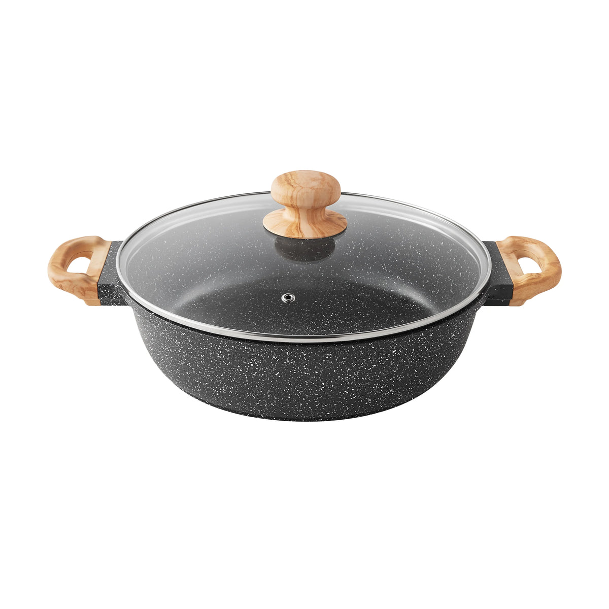 The Pioneer Woman Prairie Signature 14 - Piece Cast Aluminum Cookware Set, Brown Speckle