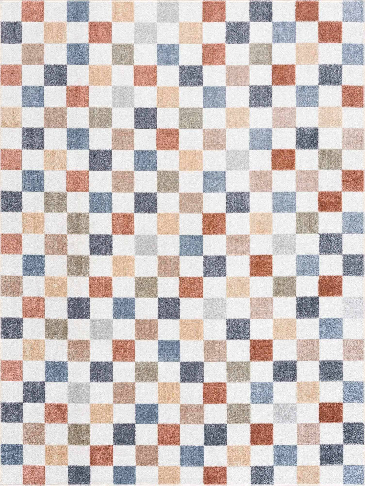 Hauteloom Alie Colorful Checkered Washable Rug | Washable Area Rug for Living Room, Bedroom | Colorful Checkered Rug - 2'3" x 3'9" Rectangle