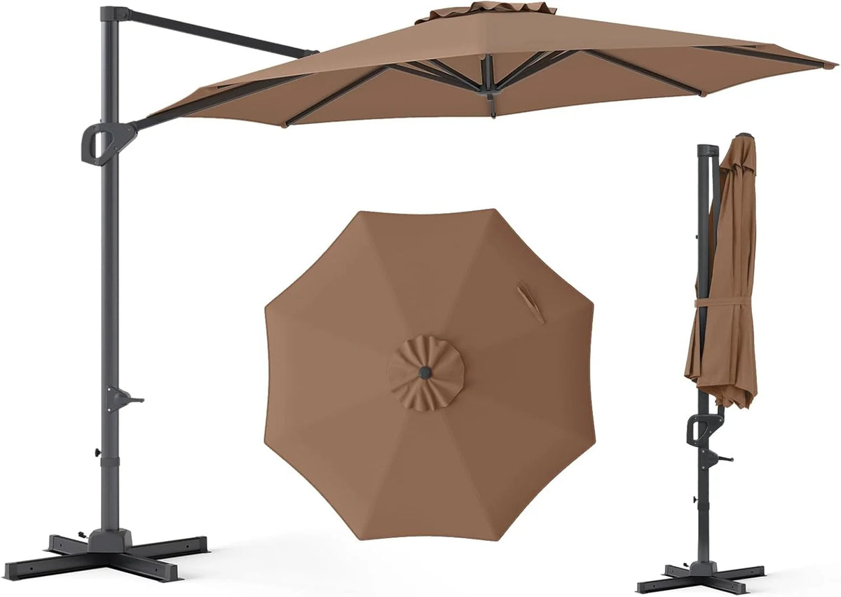 Tangkula 10ft Patio Umbrella with Aluminum Pole