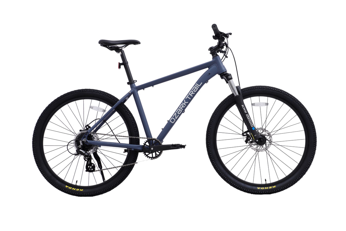 27.5" Ozark Trail M.2 Ridge Mountain Bike, Medium Frame, Fits Riders 5'3" - 5'8", Blue, Adult, Unisex