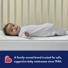 Pediatric 800 Extra Firm Ultra Deluxe. 80 Coil Crib and Toddler Mattress. White