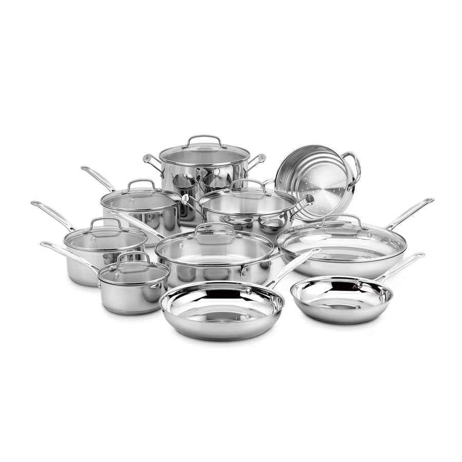 Cuisinart Chefs Classic 17 Piece Stainless Steel Cookware Set