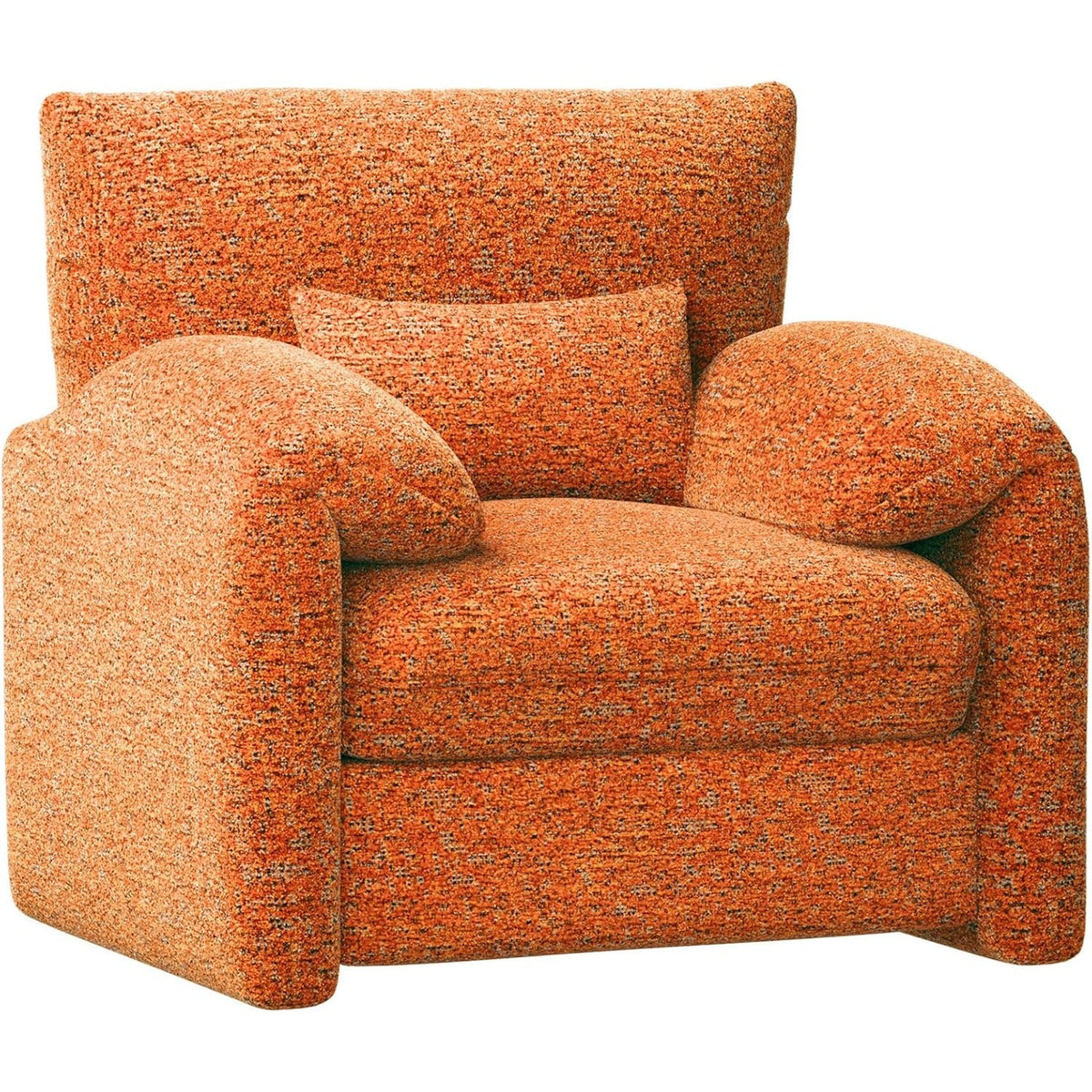 AECOJOY Oversized Armchair, Chenille Mid Century Accent Chair, Comfy Upholstered Single Sofa, Extra Wide Reading Chairs
