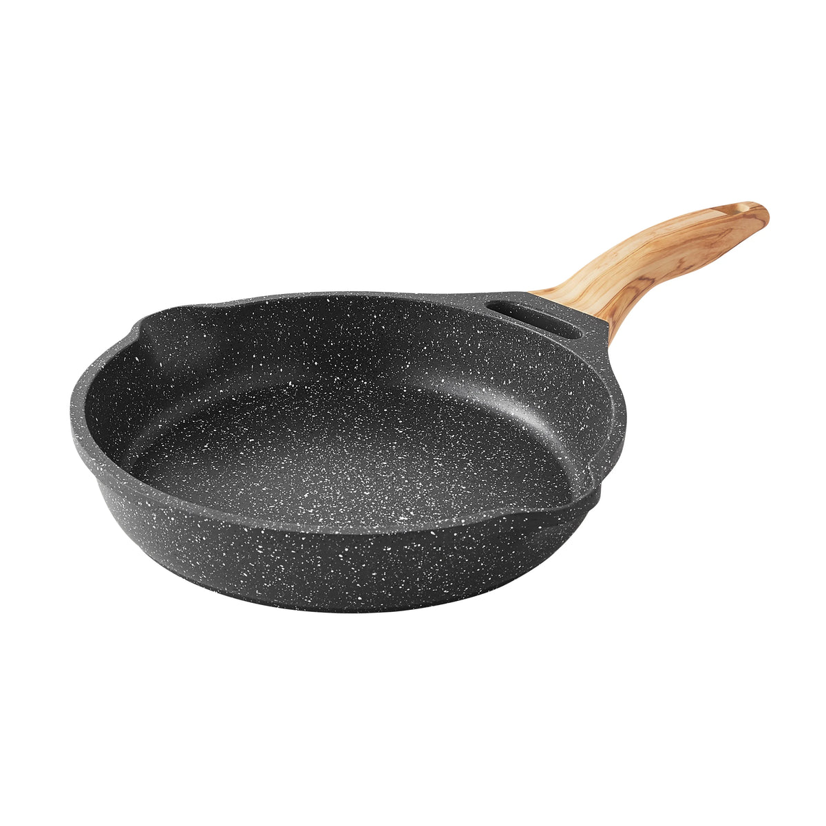 The Pioneer Woman Prairie Signature 14 - Piece Cast Aluminum Cookware Set, Brown Speckle