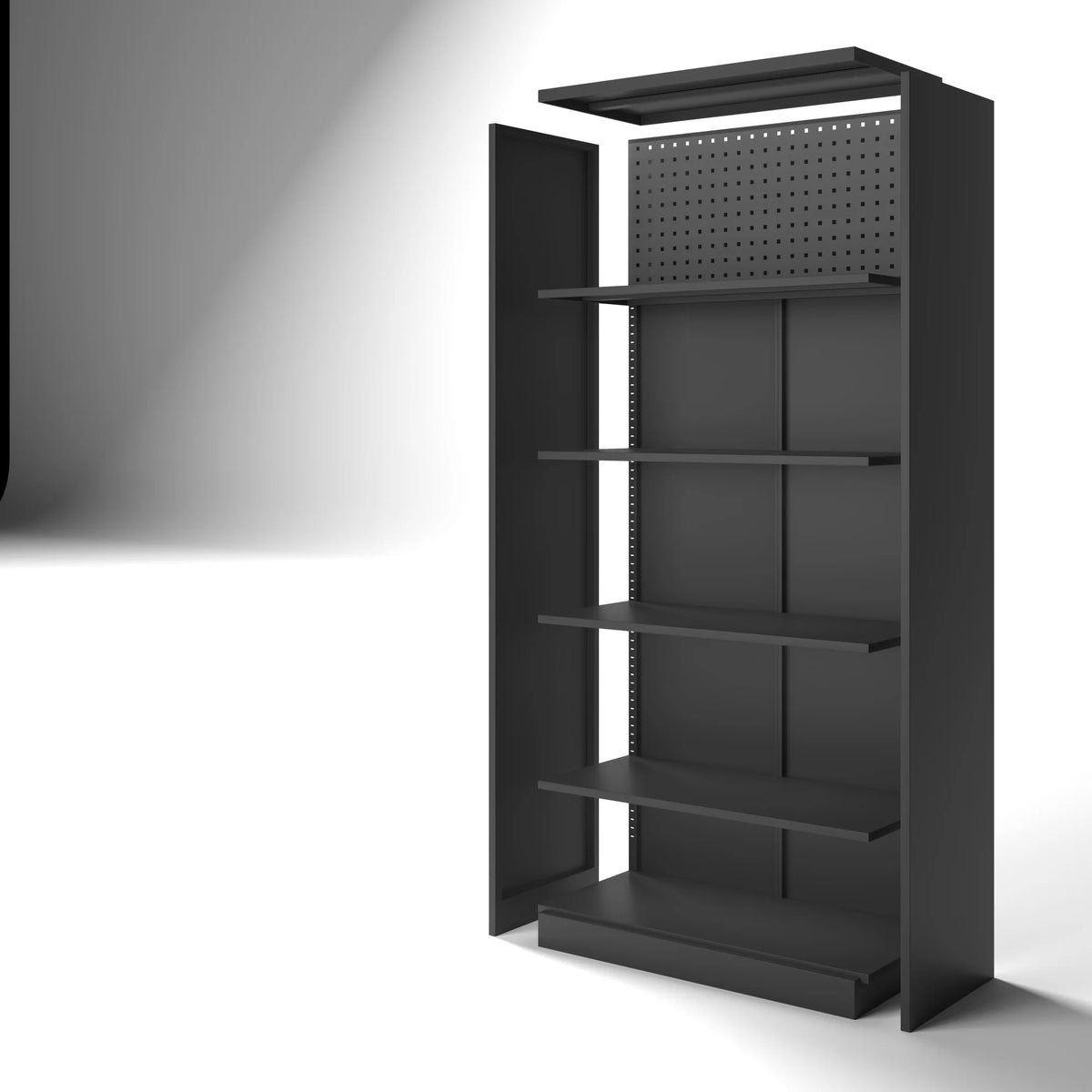 70 in, Modern Kitchen Storage Cabinet, 6 Adjustable Shelves Metal Storage Locker