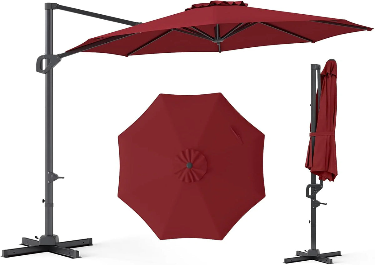 Tangkula 10ft Patio Umbrella with Aluminum Pole
