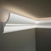 7-Piece Crown Molding with LED Duct Kit, 55.12 ft Waterproof Channel for Ambient Home Accent Lighting and LED Strip Installation