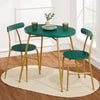 Best Choice Products 3 Piece Modern Oval Dining Table Set, Small Kitchen Dinette W/ 2 Chairs Black/Black
