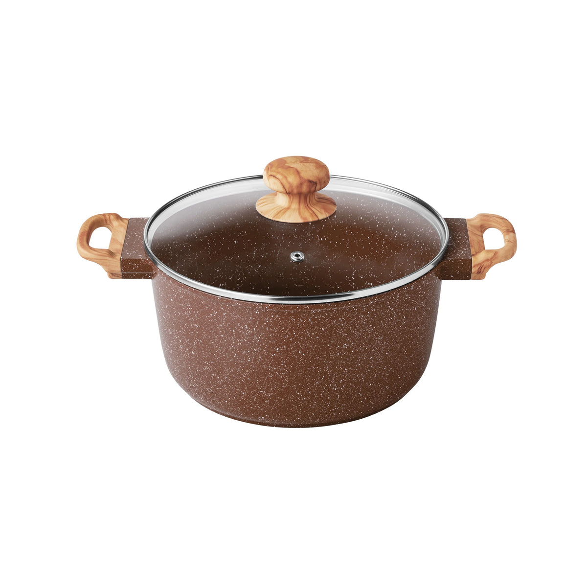 The Pioneer Woman Prairie Signature 14 - Piece Cast Aluminum Cookware Set, Brown Speckle