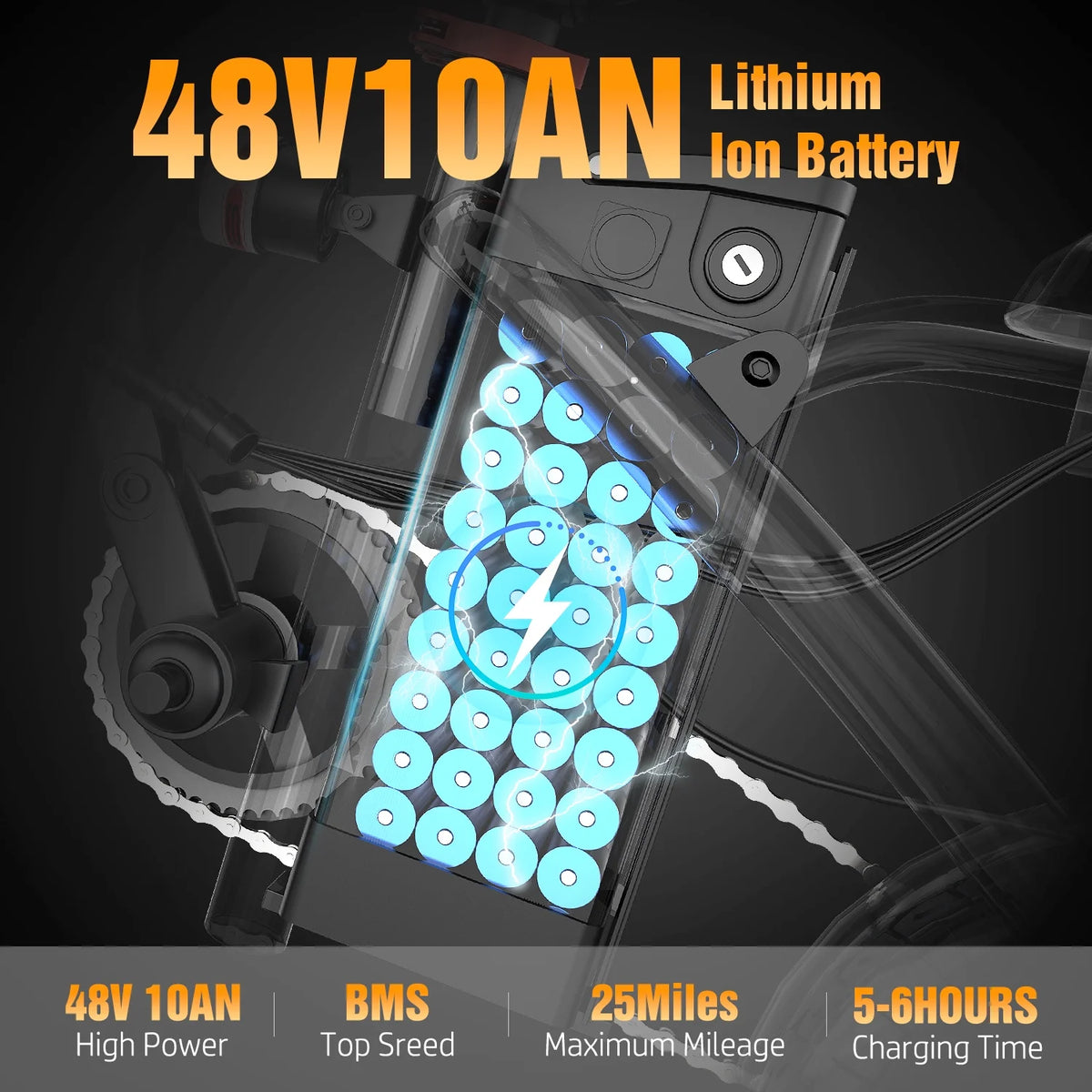 ASKGO 1200W Peak Motor, Folding Electric Bike for Adults Teens, 14'' Commuting Bike, Max 28MPH/35 Miles E - Bike, 3 Speed Double Mini Electric Bike, UL2849